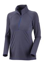 Women's Layer First Stripe Half Zip (Light Grape)