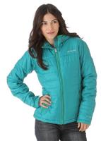 Women's Shimmer Me Hooded Jacket (Emerald/Fuse Green)