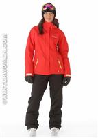 Women's Veloca Vixen II Jacket (Bright Red/Neon Light) - Alt. View