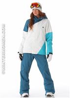 Women's Fuse Jacket (White/Seaport/Aegean) - Alt. View