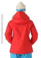 Women's Insulated Snowbelle Jacket (Maraschino) - Back View