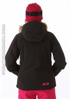 Women's Brilliant Jacket (Black/Fancy Pink) - Back View
