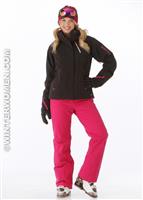 Women's Brilliant Jacket (Black/Fancy Pink) - Alt. View