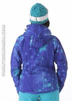 Women's Brilliant Jacket (Dark Violet/Bay Blue/White) - Back View