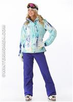 Women's Exposure Jacket (Bright Yellow/Dark Violet/Bay Blue) - Alt. View