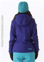 Women's Supernova II Jacket (Dark Violet/White/Bay Blue) - Back View