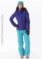 Women's Supernova II Jacket (Dark Violet/White/Bay Blue) - Alt. View