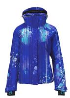 Women's Brilliant Jacket (Dark Violet/Bay Blue/White) - Studio Shot