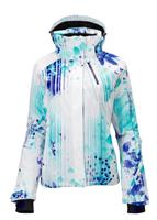 Women's Brilliant Jacket (White/Dark Violet/Bay Blue) - Studio Shot
