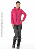 Women's XA Full Zip Hoody (Fancy Pink) - Alt. View