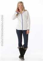 Women's XA Full Zip Hoody (White) - Alt. View
