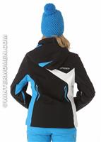 Women's Artemis Jacket (Black/Coast/White) - Back View