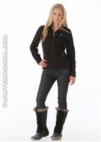 W12 Women's Endure Full Zip Sweater (Black) - Alt. View