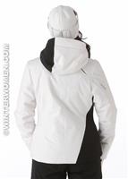 W12 Women's Prevail Jacket (White/Black) - Back View