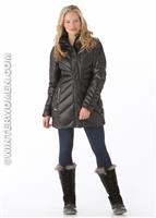 Women's Raven Down Jacket (Black) - Alt. View
