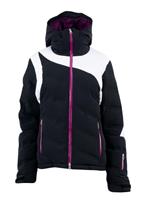 Women's Aphrodite Down Jacket (Black/White/Gypsy) - Studio Shot
