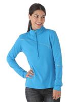 Women's Flicker Poly Stretch T-Neck (Coast)