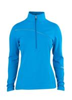 Women's Flicker Poly Stretch T-Neck (Coast) - Studio Shot