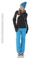 Women's Artemis Jacket (Black/Coast/White) - Alt. View