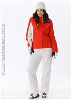 Women's Prevail Jacket (Volcano/White) - Alt. View