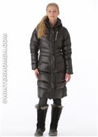 Women's Zen Down Jacket (Black) - Alt. View