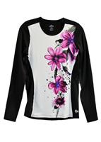 Women's Micro-Elite Chamois Sublimated Crewneck (Fantasia/Black)