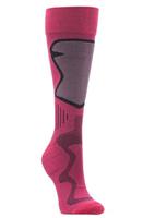 Women's Winter Ski Sock (Bright Rose)