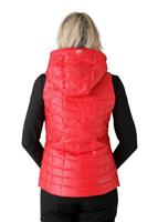 W11 Women's Kassi Down Vest (Poppy) - Back View