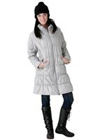 Women's Lidia Parka (Platinum) - Full Body View