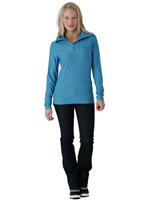 Women's Chichi DRY W.E.B. T-Neck (Blue Bay) - Full Body View