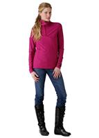Women's Chichi DRY W.E.B. T-Neck (Fuchsia) - Alt. View                                                                                                                                             