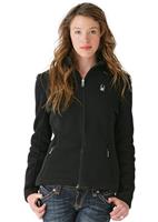 Women's Full Zip Mid-Weight Sweater (Black)