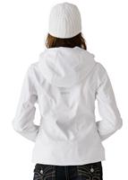 Women's Arc Hoody Softshell Jacket (White) - Back View