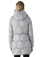 Womens Raven Down Jacket (Metallic Silver) - Back View