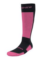 Women's Core Ski Sock (Black/Hot Pink)