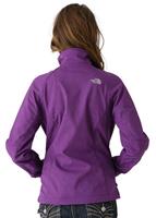 Womens Apex Bionic Jacket (Gravity Purple Leafline Print) - Back View