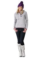 Women's Crescent Sunshine Hoodie (Lunar Ice Grey/Gravity Purple) - Full Body View
