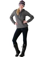 Women's Crescent Sunshine Hoodie (Graphite Grey Heather) - Full Body View
