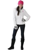 Women's Pink Ribbon Osito Jacket (TNF White) - Full Body View