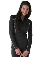 Women's Warm L/S Zip Neck (TNF Black)