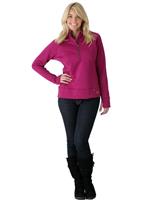 Women's Hundo MTN 1/4 Zip (Aubergine) - Full Body View