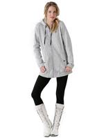 Women's Wintersweet FZ Hoody (White) - Full Body View