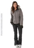 Women's Bombshell Jacket (Titanium) - Obermeyer Womens Bombshell Jacket (Titanium) Full