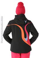 Women's Power Jacket (Black/Something Blue/Flirt) - Spyder Womens Power Jacket (Black/Something Blue/Flirt) Back