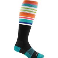 Women's Darn Tough Glacier Stripe OTC Lightweight Sock - Black - Women's Darn Tough Glacier Stripe OTC Lightweight Sock                                                                                                