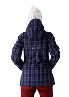 W11 Women's Heavenly Jacket (Marine/Black/Mahogany Plaid) - Back View