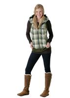Women's Starr Vest (Canvas Prismatic Plaid) - Alt. View