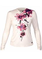 Women's Peach Skins Sublimated Crewneck (Fantasia/Ivory) - Studio Shot