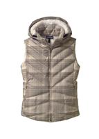 Women's Down With It Vest (Headlands Plaid: Driftwood) - Studio Shot