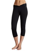 Women's Cybersilk V-Waist Capri (Black)